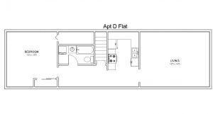 Apt D - One Bedroom Flat